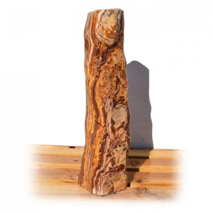 Onyx Marmor Poliert Quellstein Nr 467/H56cm