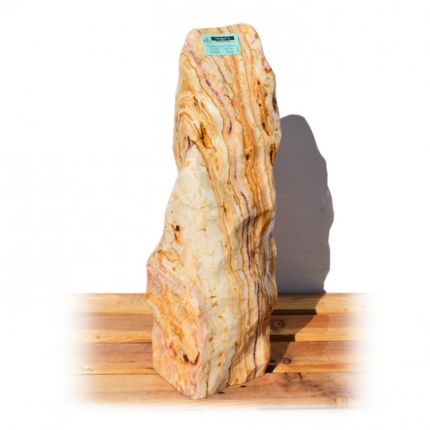 Onyx Marmor Poliert Quellstein Nr 471/H60cm