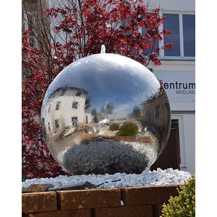Gartenbrunnen Edelstahl Mondial 100 LED Edelstahlbrunnen Bild 02