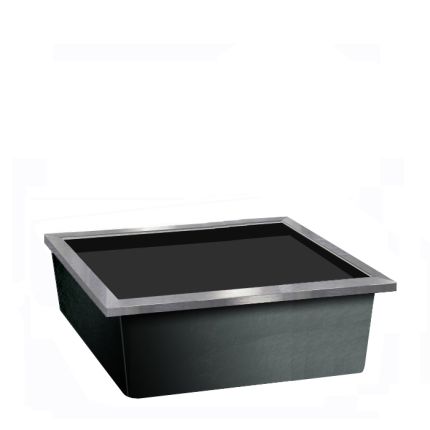 Einbautank GFK inkl. Edelstahlumrandung 125 x 85cm B3