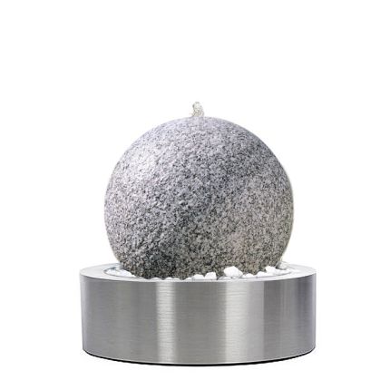 Terrassenbrunnen Granitkugel 40 LED