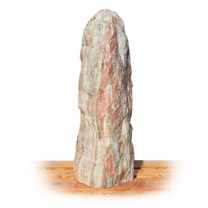 Norwegisch Pink Marmor Quellstein Nr 108/H 81cm