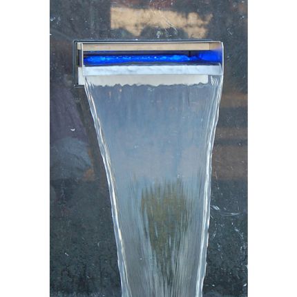 Wasserfall Edelstahl Victoria 30 SET Gerade