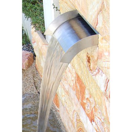 Wasserfall Edelstahl Victoria 30 SET Rund